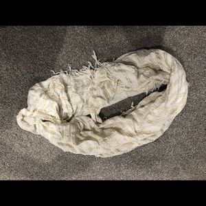 White and gold scarf